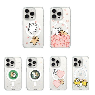 韓國限定 MALTESE 線條小狗 磁吸手機殼 IPHONE SAMSUNG_約會