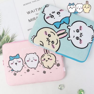 [韓國限定] CHIIKAWA 吉伊卡哇 iPad Tablet 13吋平板保護套 粉紅/粉藍